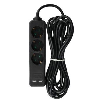 USB elosztók, fekete, V-TAC, 8777 kép