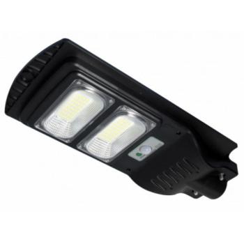 Utcai LED lámpatest , napelemes , mozgásérzékelős , SMD , 12 Watt , hideg fehér , IP65, távirányítóval kép