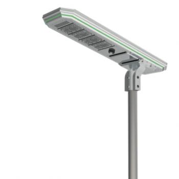 Utcai LED lámpatest , napelemes , mozgásérzékelős , SMD , 30 Watt , 180 lm/W , hideg fehér , IP65 kép