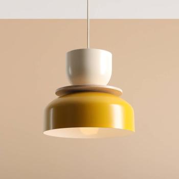 Uto lógó világítás, sárga/krém, Ø 30 cm, fém kép