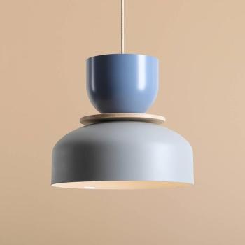 Uto lógó világítás, szürke/kék, átmérő 30 cm, fém kép