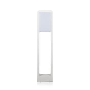 V-TAC 10W kültéri LED lámpa oszlop 80 cm, természetes fehér, fehér házzal - SKU 2120117 kép