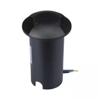 V-TAC 1W DC12V kültéri, 2 irányú talajlámpa, fekete, IP67, hideg fehér - SKU 211468 kép