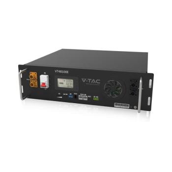 V-TAC 48V 5.12 kWh rack szekrénybe szerelhető bővíthető, állványos napelem akkumulátor - SKU 11377 kép