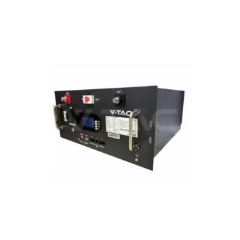 V-TAC 48V 9.6 kWh rack szekrénybe szerelhető, WiFi képes napelem akkumulátor, fekete - SKU 12684 kép