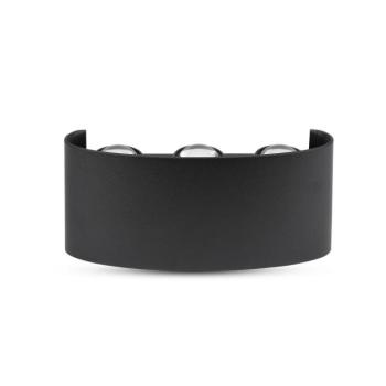 V-TAC 5W kültéri fekete fali LED lámpa természetes fehér, 125 Lm/W - SKU 218616 kép