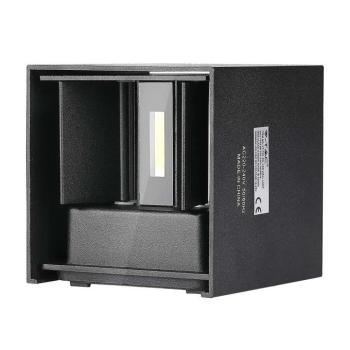 V-TAC 5W kültéri, fekete, szögletes, fali LED lámpa meleg fehér, 140 Lm/W - SKU 217078 kép