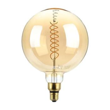 V-TAC 8W borostyán E27 G200 dimmelhető filament LED égő, 1800K - SKU 217462 kép