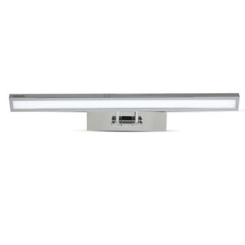 V-TAC 9W beltéri króm fali LED lámpa, tükör-/képvilágítás, meleg fehér - SKU 213984 kép