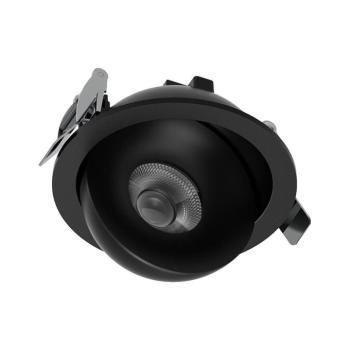V-TAC CREE COB 12W süllyeszthető LED mélysugárzó, állítható szöggel, fekete házzal, CCT - SKU 24479 kép