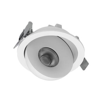 V-TAC CREE COB 18W süllyeszthető LED mélysugárzó, állítható szöggel, fehér házzal, CCT - SKU 24480 kép
