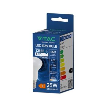 V-TAC CREE SMD 2.9W E14 hideg fehér R39 LED égő - SKU 21212-6 kép