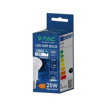 V-TAC CREE SMD 2.9W E14 természetes fehér R39 LED égő - SKU 212116 kép