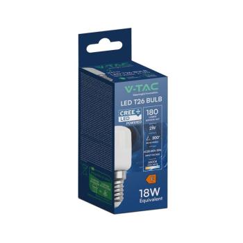 V-TAC CREE SMD 2W E14 hideg fehér ST26 LED égő - SKU 212366 kép