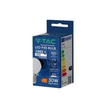 V-TAC CREE SMD 3.7W E14 meleg fehér P45 LED kisgömb égő - SKU 2141236 kép
