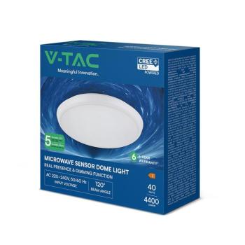 V-TAC CREE SMD LED lámpatest, szenzorral, állítható színhőmérséklet és teljesítmény - SKU 24360 kép