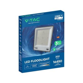 V-TAC CREE SMD LED reflektor 200W, állítható színhőmérséklettel - SKU 240706 kép