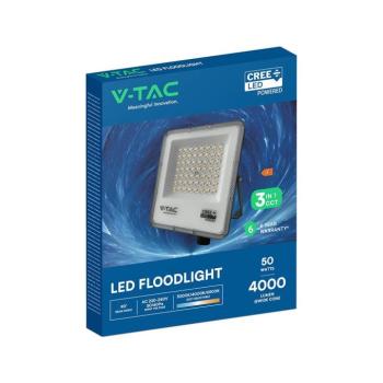 V-TAC CREE SMD LED reflektor 50W, állítható színhőmérséklettel - SKU 240736 kép