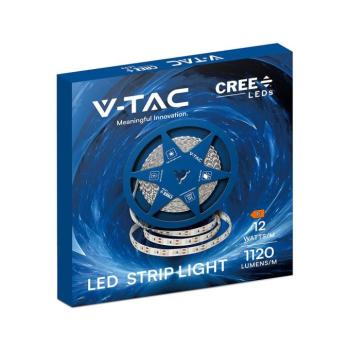 V-TAC CREE SMD LED szalag IP20, 2835 chip, 120 LED/m, 4000K, CRI90 - SKU 213246 kép