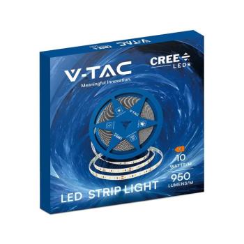 V-TAC CREE SMD LED szalag IP20, 2835 chip, 120 LED/m, meleg fehér - SKU 2126226 kép