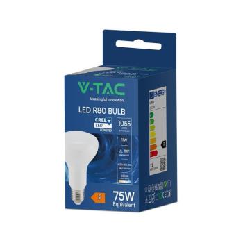 V-TAC CREE SMD R80 11W E27 hideg fehér LED égő - SKU 211376 kép