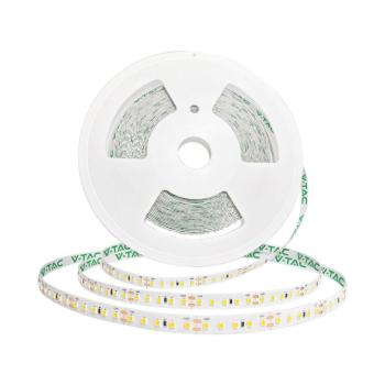 V-TAC DC24V LED szalag IP20 SMD 2835 chip 120 db/m természetes fehér, 20 méter - SKU 24321 kép