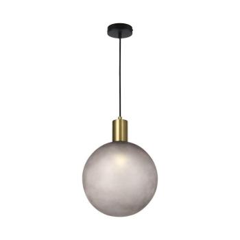V-TAC dekoratív galvanizált bronz és homokszürke üveg csillár, E27 foglalattal - SKU 24133 kép