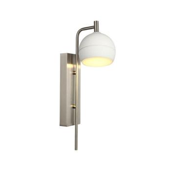 V-TAC fali 10W LED lámpa, fehér búrával, kerámia és fém, meleg fehér fénnyel - SKU 24128 kép