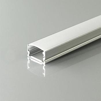 V-TAC falon kívüli alumínium LED szalag profil fehér fedlappal 13,2x8mm, 2m hosszú - SKU 24300 kép