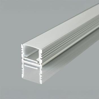 V-TAC falon kívüli alumínium LED szalag profil fehér fedlappal 17,7x13mm, 2m hosszú - SKU 24104 kép