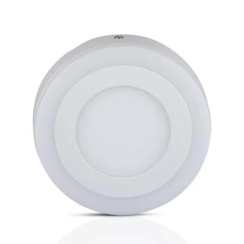 V-TAC falon kívüli mennyezeti kerek LED panel 8W természetes fehér - SKU 4891 kép