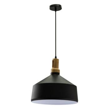 V-TAC fekete fabetétes fém csillár, függeszték E27 foglalattal - SKU 3766 kép