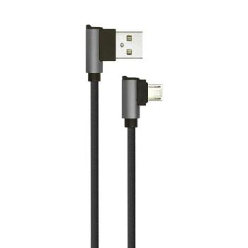 V-TAC fekete, USB - Micro USB 1m hálózati kábel - SKU 8635 kép