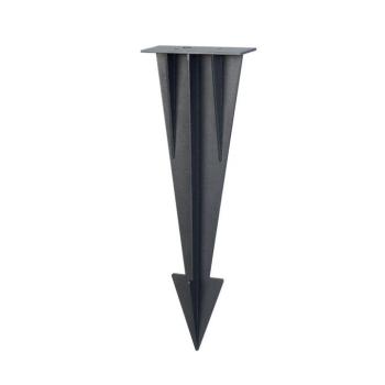 V-TAC földbe szúrható tüske SKU 24090 oszlophoz, fekete, 27 cm, alumínium - SKU 24093 kép