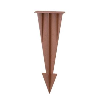 V-TAC földbe szúrható tüske SKU 24091 oszlophoz, Corten barna, 27 cm, alumínium - SKU 24094 kép