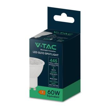 V-TAC GU10 LED spot égő 6W meleg fehér 10° - SKU 24021 kép
