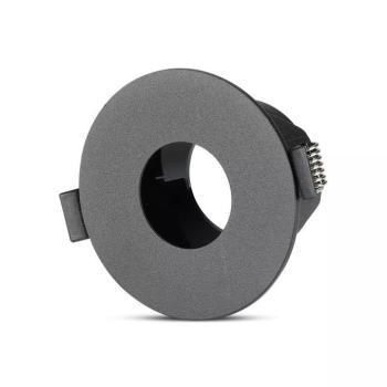 V-TAC GU10 LED spotlámpa keret, fekete billenthető lámpatest - SKU 8595 kép