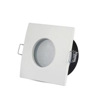 V-TAC GU10 LED spotlámpa keret, IP54 fehér fix lámpatest - SKU 3615 kép