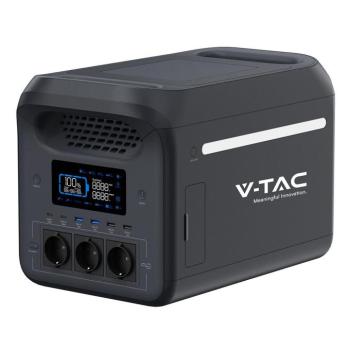 V-TAC hordozható töltőállomás 1800W, WiFis UPS napelemes töltési lehetőséggel - SKU 12708 kép