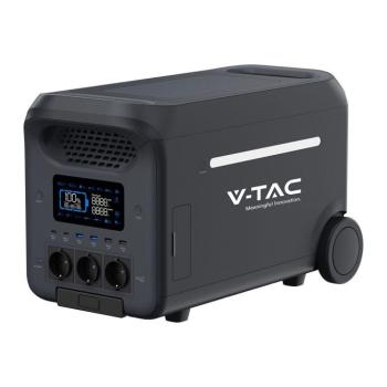 V-TAC hordozható töltőállomás 3000W, WiFis UPS napelemes töltési lehetőséggel - SKU 12709 kép