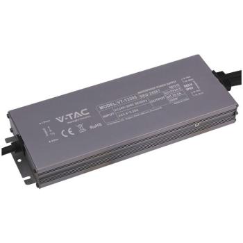 V-TAC IP67 slim fémházas LED tápegység 12V 300W 25A - SKU 24267 kép