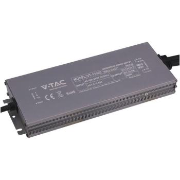 V-TAC IP67 slim fémházas LED tápegység 24V 300W 12.5A - SKU 24248 kép