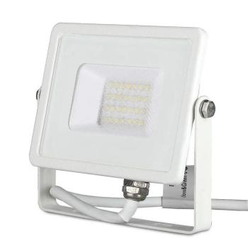 V-TAC LED reflektor 20W meleg fehér Samsung chip, fehér házzal - SKU 21442 kép