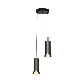 V-TAC mennyezeti dekoratív kerek 2x5W LED lámpatest, meleg fehér, homokfekete - SKU 24134 kép