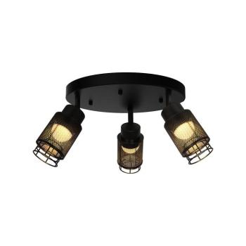 V-TAC mennyezeti dekoratív kerek 3x6W LED lámpatest, meleg fehér, fekete - SKU 24119 kép