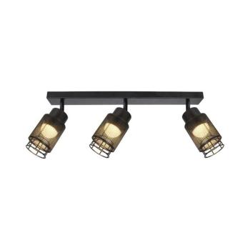 V-TAC mennyezeti dekoratív lineáris 3x6W LED lámpatest, meleg fehér, fekete - SKU 24121 kép