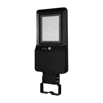V-TAC napelemes utcai LED lámpa, térvilágító lámpatest 40W, CCT - SKU 24423 kép