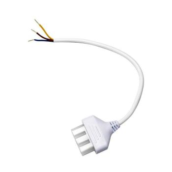 V-TAC NEWLINE lineáris lámpatesthez való betáplálás csatlakozó, 0.3m, 3x0.75mm2, fehér - SKU 10179 kép