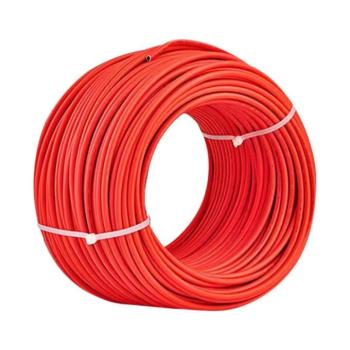 V-TAC PV 4mm2 piros vezeték, 100 méteres tekercs, napelem installációhoz - SKU 11418 kép