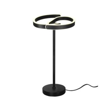V-TAC S-alakú 25W LED asztali lámpa, 300x470mm, természetes fehér, matt fekete házzal - SKU 24291 kép